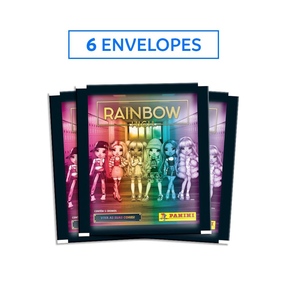 Rainbow High - Álbum Brochura + 6 Envelopes - Livrarias Curitiba