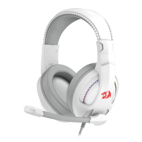 headset cronus lunar white branco rgb (h211w-rgb) - redragon