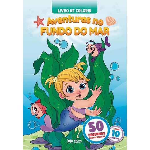 aventuras no fundo do mar - livro de colorir