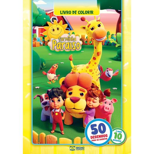 turminha paraiso - livro de colorir