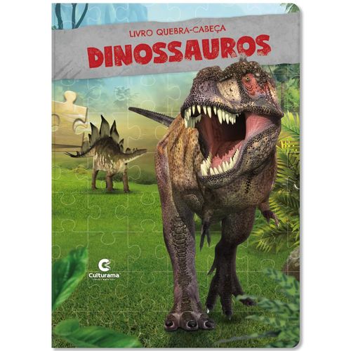 livro quebra-cabeça - dinossauros