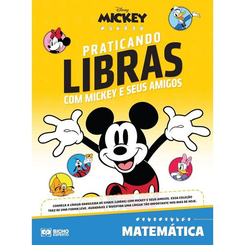 praticando libras com mickey e seus amigos - matemática