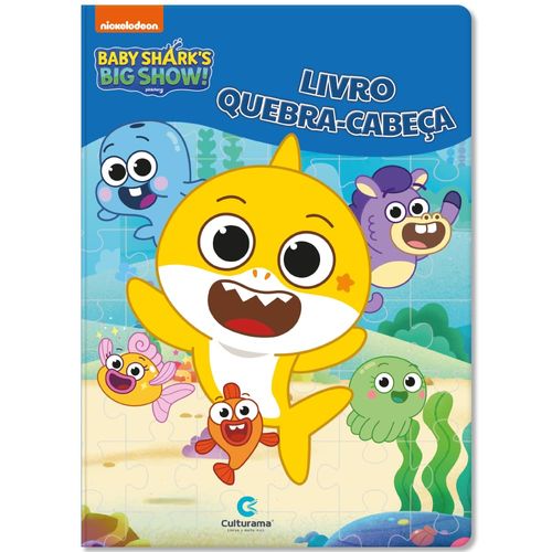 livro quebra-cabeça - baby shark big show
