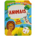 colorir com adesivos - animais