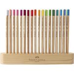 lapis de cor 36 cores supersoft natural edition faber