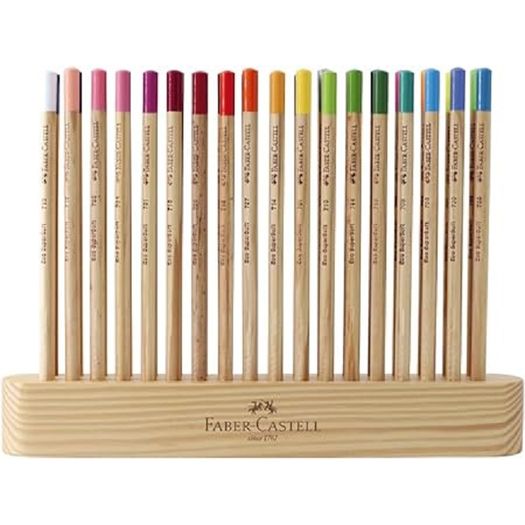 lapis de cor 36 cores supersoft natural edition faber