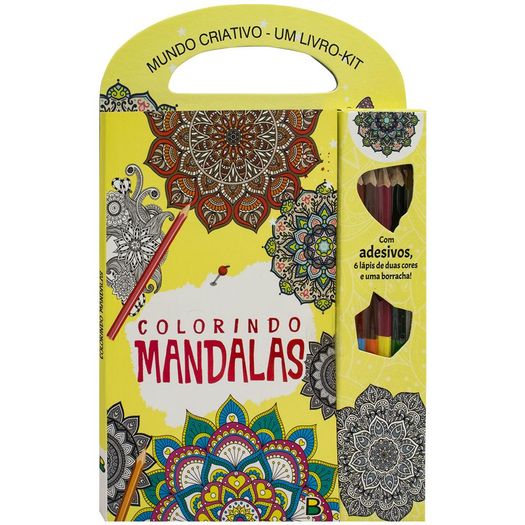 mundo criativo - um livro kit - colorindo mandalas mundo criativo - um livro kit - colorindo mandalas