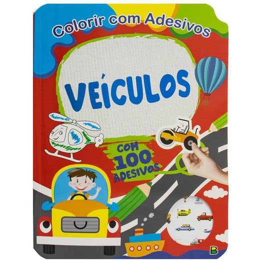 colorir com adesivos - veículos