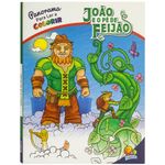 panorama para ler e colorir - joão e o pé de feijão