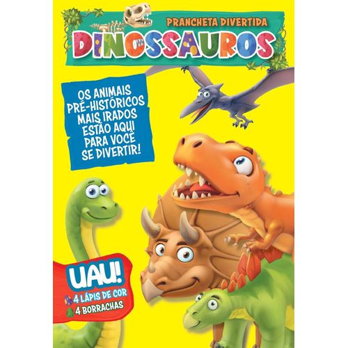 prancheta divertida dinossauros