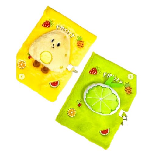 caderno puf com relevo + cadeado diversos modelos