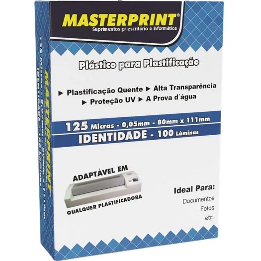plástico para plastificação 100un