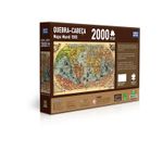 quebra-cabeça 2000 peças mapa mundi de 1565 game office toyster