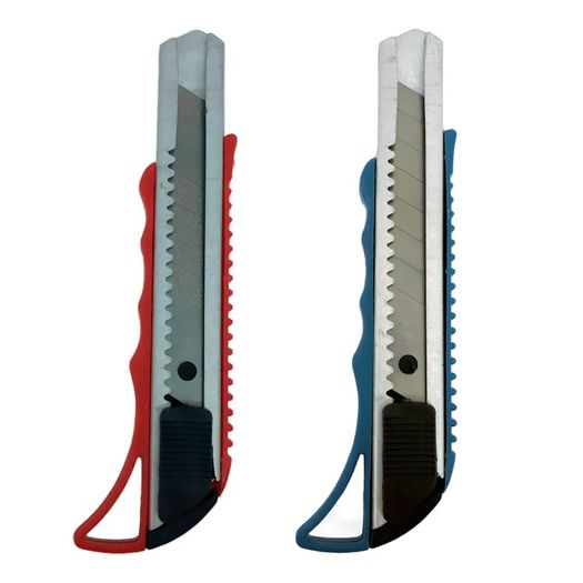 estilete de metal com cabo plastico 15mm estilete de metal com cabo plastico 15mm