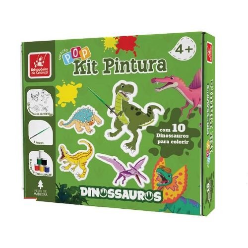 coleção pop kit pintura dinossauro brincadeira de criança