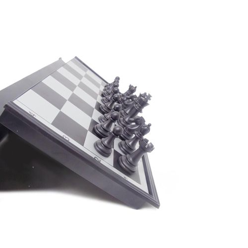 jogo de xadrez tabuleiro magnético 27x27cm mc br