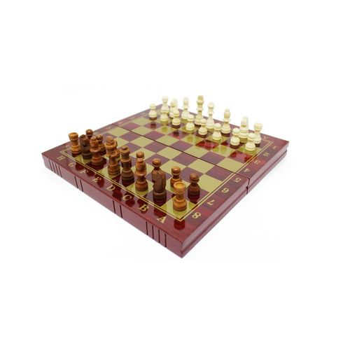 jogo de xadrez dama e gamão dobrável kit 3 em 1 29x29cm mc br