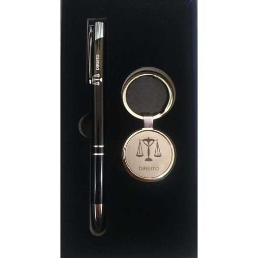kit chaveiro e caneta esferográfica metal profissão direito esonic kit chaveiro e caneta esferográfica metal profissão direito esonic