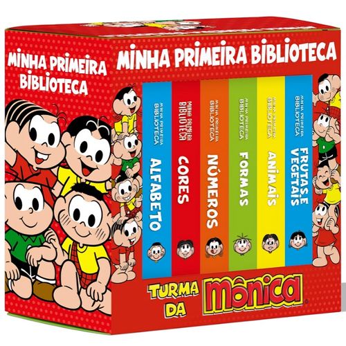 box - turma da mônica coleção minha primeira biblioteca