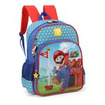 mochila com alça super mario estrela azul mochila com alça super mario estrela azul