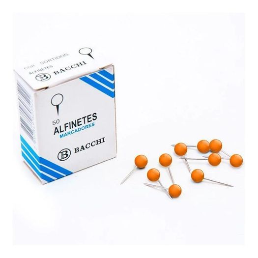 alfinete para mapas n1 laranja 50 unidades alfinete para mapas n1 laranja 50 unidades