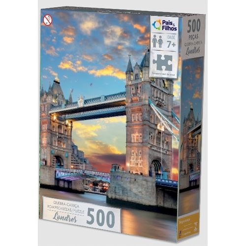 quebra-cabeça 500 peças londres ponte do tâmisa