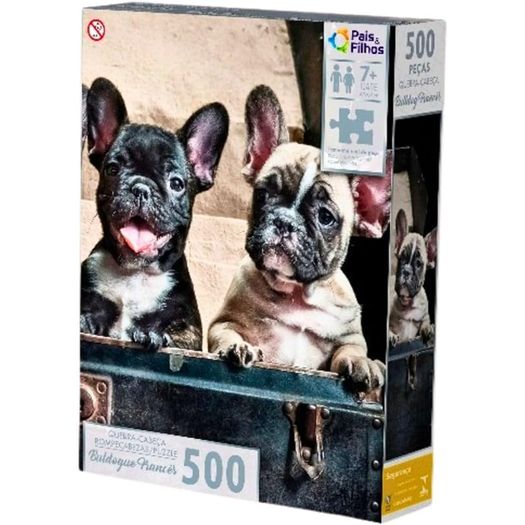 quebra-cabeça 500 peças buldogue francês quebra-cabeça 500 peças buldogue francês