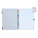 caderno inteligente 140 folhas grande candy splash linhas brancas special edition