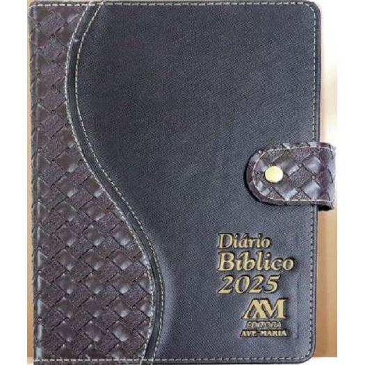 diário bíblico 2025 - luxo marrom com fecho diário bíblico 2025 - luxo marrom com fecho