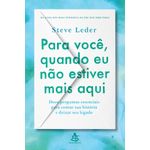 para você, quando eu não estiver mais aqui