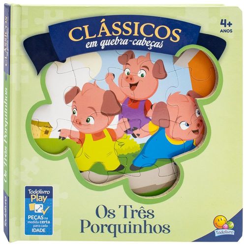 clássicos em quebra-cabeças - os três porquinhos