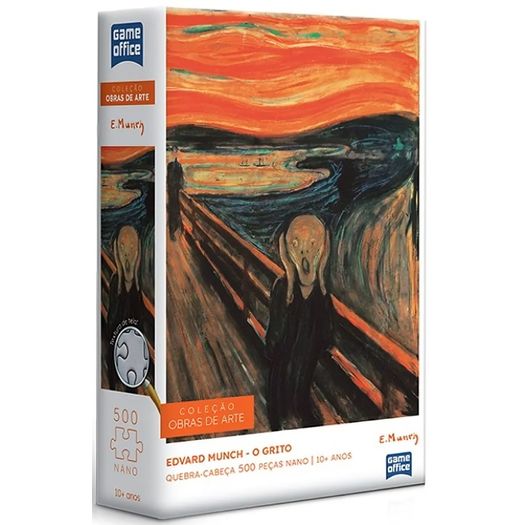 quebra-cabeça 500 peças nano edvard munch o grito quebra-cabeça 500 peças nano edvard munch o grito