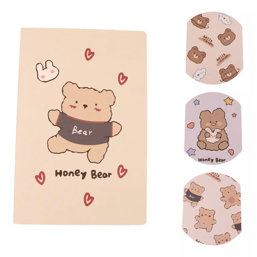 caderno de anotações honey bear a5 32 folhas caderno de anotações honey bear a5 32 folhas