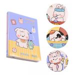 caderno de anotações puppy com capa cristal 128 folhas