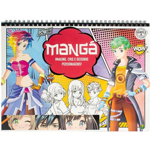 mangá - imagine e crie: rosa