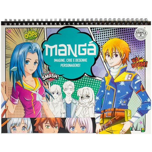 mangá - imagine e crie: azul mangá - imagine e crie: azul