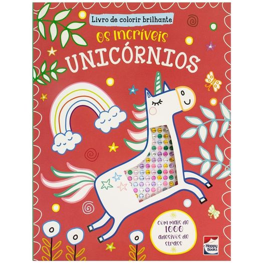 livro de colorir brilhante: os incríveis unicórnios