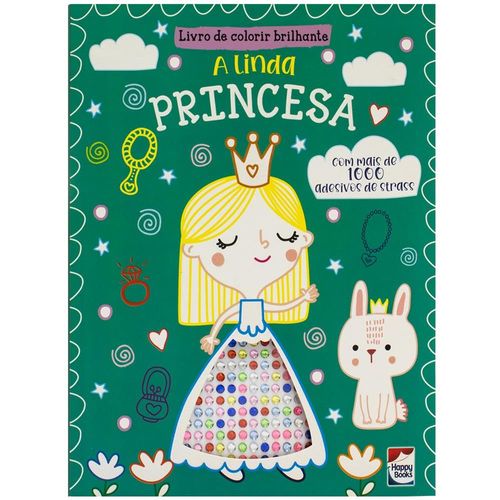livro de colorir brilhante: a linda princesa