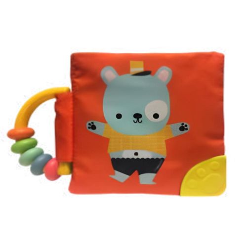 meu livro macio com chocalho e mordedor: urso