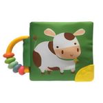 meu livro macio com chocalho e mordedor: vaca