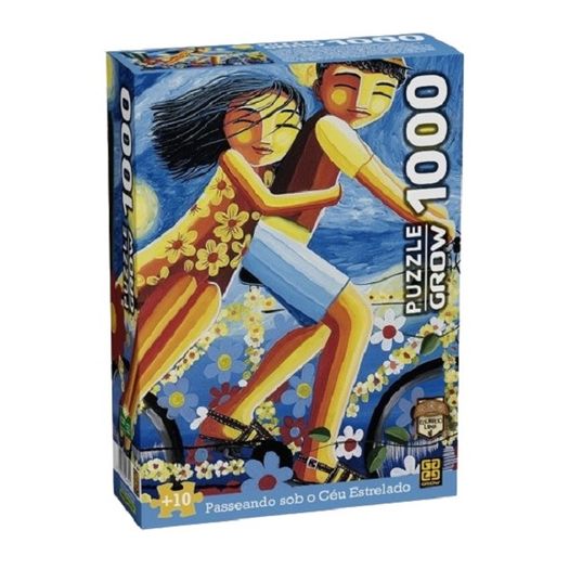 quebra-cabeça 1000 peças passeando sob o céu estrelado quebra-cabeça 1000 peças passeando sob o céu estrelado