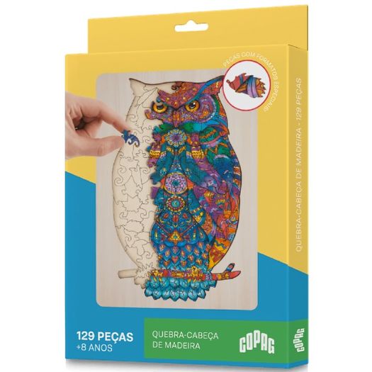 quebra-cabeça de madeira - coruja quebra-cabeça de madeira - coruja
