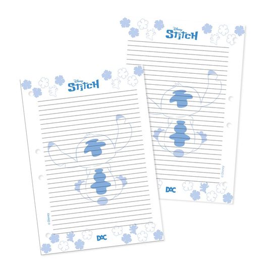 refil para caderno fichário colegial stitch refil para caderno fichário colegial stitch