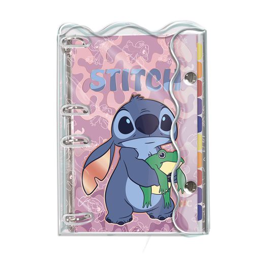 caderno fichário colegial stitch 192 folhas