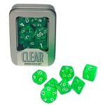 kit de dados - clear green - buró kit de dados - clear green - buró