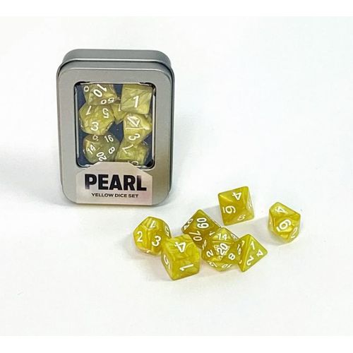 kit de dados -  pearl yellow - buró