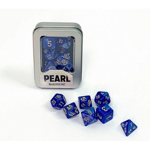 kit de dados -  pearl blue - buró