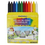 gizão de cera triangular 12 cores gizão de cera triangular 12 cores