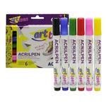 caneta para tecidos 6 cores caneta para tecidos 6 cores