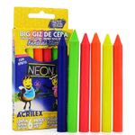 giz de cera big fantasia glitter neon 6 cores giz de cera big fantasia glitter neon 6 cores